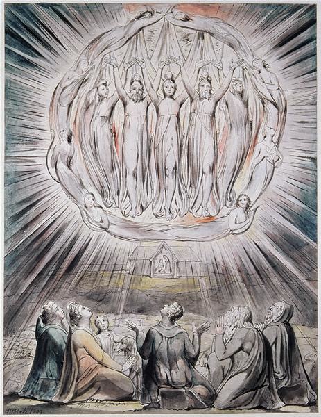 The Angels Appearing To The Shepherds William Blake Wikiart Org
