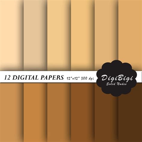 Nude Digital Paper X Nude Solid Color Digital Paper Etsy