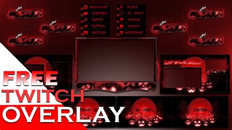 Get Free Twitch Animated Overlay Horror Animated Overlay For Twitch