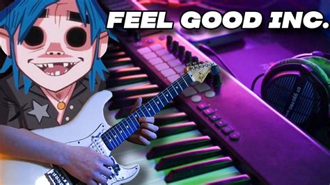Gorillaz Feel Good Inc Synth Cover Youtube