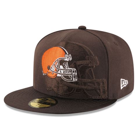 Mens Cleveland Browns New Era Brown Sideline Official 59fifty Fitted
