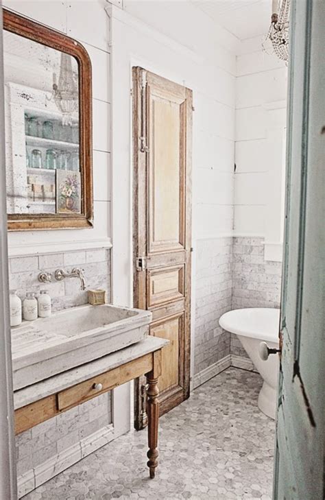 Dreamy Whites French Inspired Bathroom Remodel Carrera Marble Subway