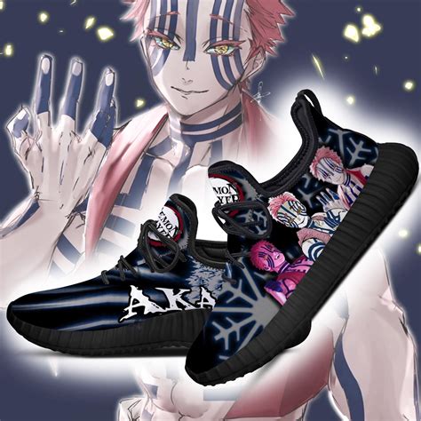 Custom theme (for use on ps4 only). Demon Slayer Akaza Reze Shoes Custom Anime Sneakers ...