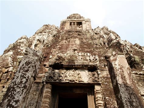 Khmer Architecture Bayon Temple Angkor Free Stock Photo Public