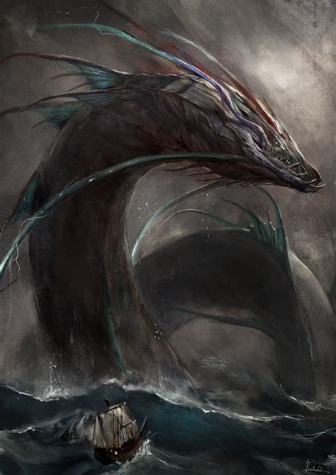 Sea Serpent By Rii2 N Rimaginaryleviathans