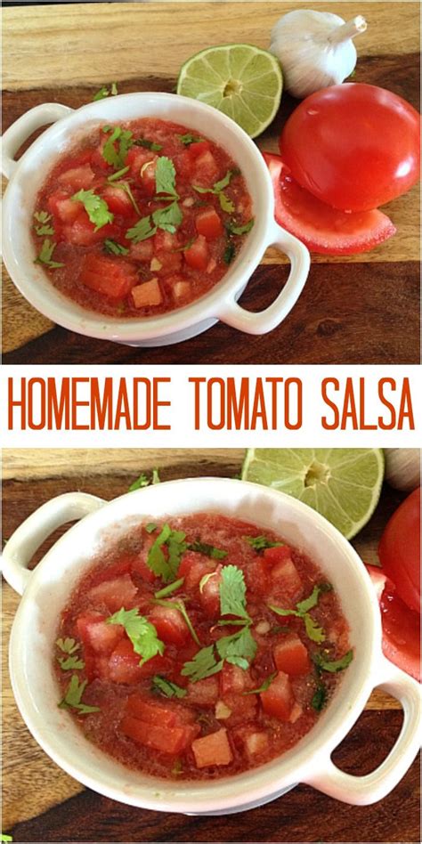 Homemade Tomato Salsa Recipe Tomato Salsa Recipe Salsa Salsa Recipe