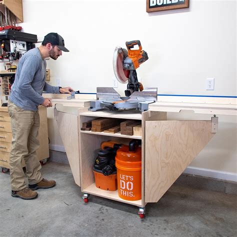 Mobile Miter Saw Stand Plans