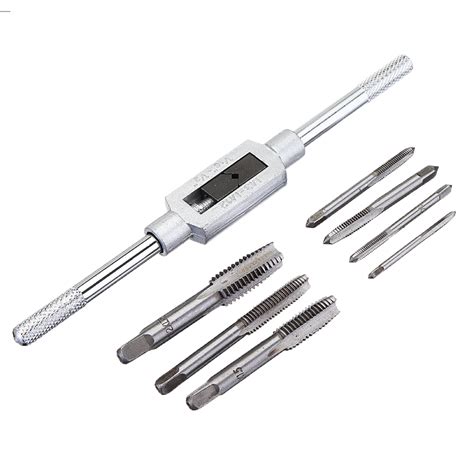 New Drillpro M3 M12 Adjustable Tap Wrench With 7pcs M3 M12 Screw Thread