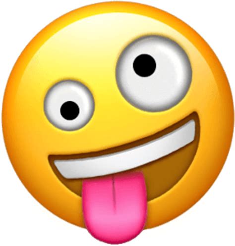 Transparent Crazy Face Emoji Draw Jergen Riset