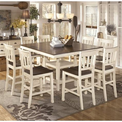 9 Piece Counter Height Table Sets Acme Furniture Britney 17059