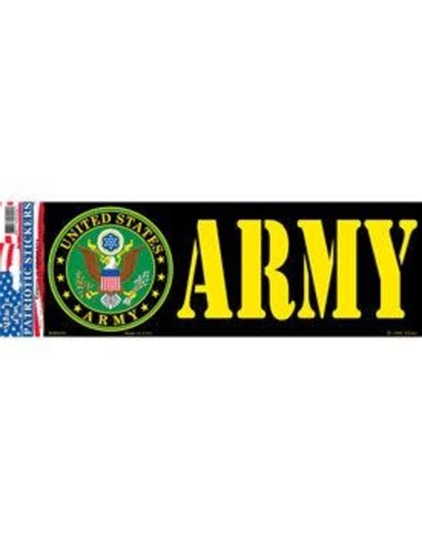 Bumper Sticker Army Military Outlet