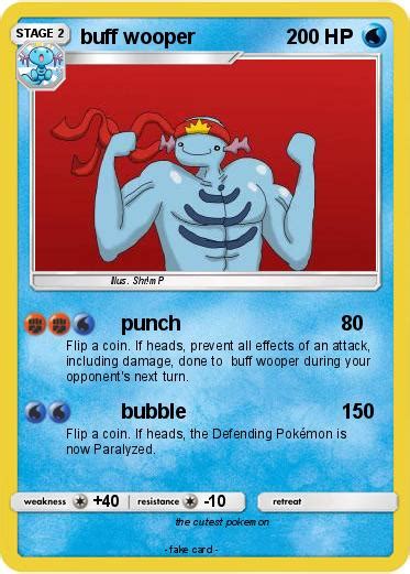 Pokémon Buff Wooper Punch My Pokemon Card