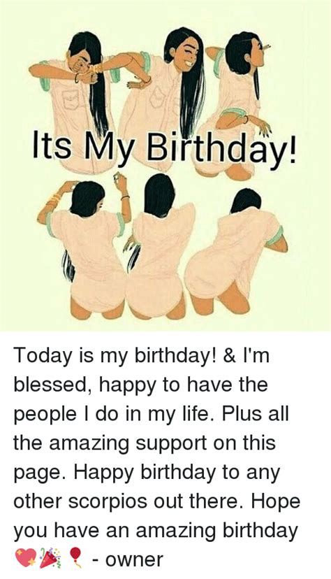 Its my birthday today and i got this card. Its My Birthday! Today Is My Birthday! & I'm Blessed Happy ...