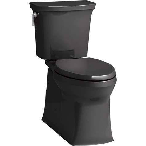 Search for kohler toilet colors with us. KOHLER Corbelle Black WaterSense Elongated Comfort Height ...