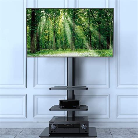 Universal Floor TV Stand With Mount For 19 To 42 Inch Flat Screen TV 100 Degree Swivel