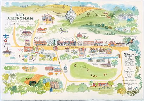 Old Town Map Visit Amersham