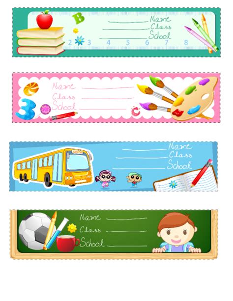 Back To School Name Cards 1