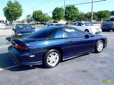 The silver can have a shiny, reflective finish, or it can have a flat, matte finish. 2000 Navy Blue Metallic Chevrolet Camaro Coupe #64821776 Photo #6 | GTCarLot.com - Car Color ...
