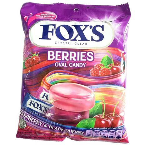 Foxs Crystal Clear Fruit Candy 125gpack