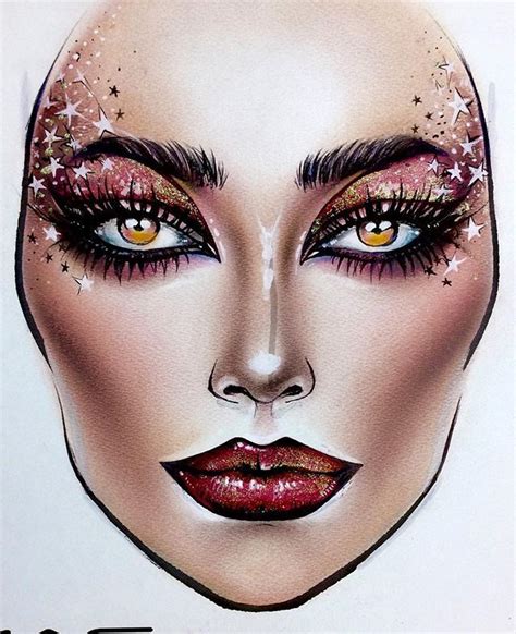 Janet On Makeup In 2019 Makeup Face Charts Makeup Charts Makeup