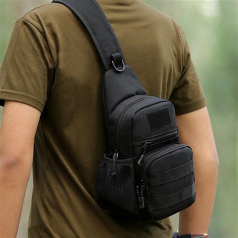 Tactical Shoulder Backpack Military Mens Crossbody Chest Hiking Molle