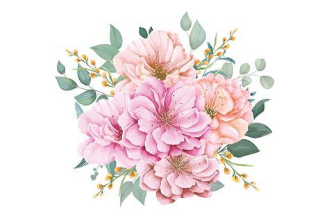 Flowers Watercolor Vector Illustration Illustration Par Aekblahareda