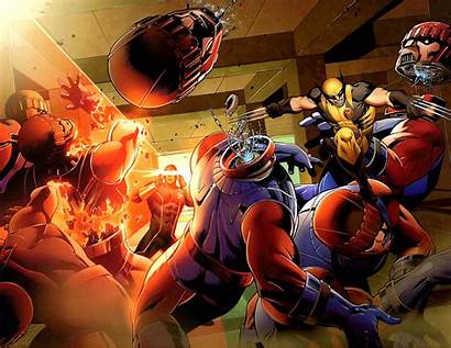 Cyclops Wolverine Sentinels Sentinel Xmen Marvel Comics