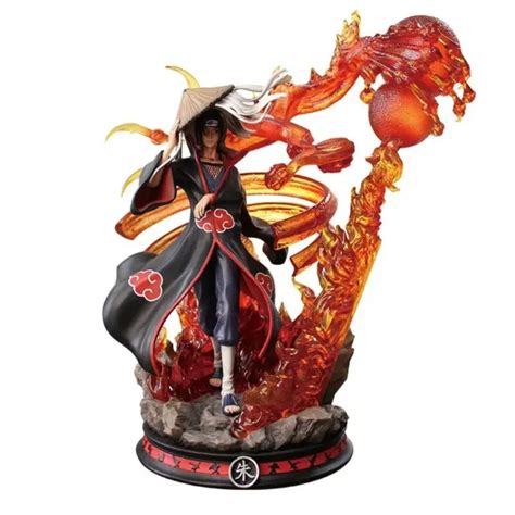 Anime Naruto Itachi Uchiha Fire Action Figure Pvc 36cm Collectible