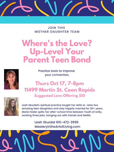 Parent Teen Connection – Mastery in the Art of Living