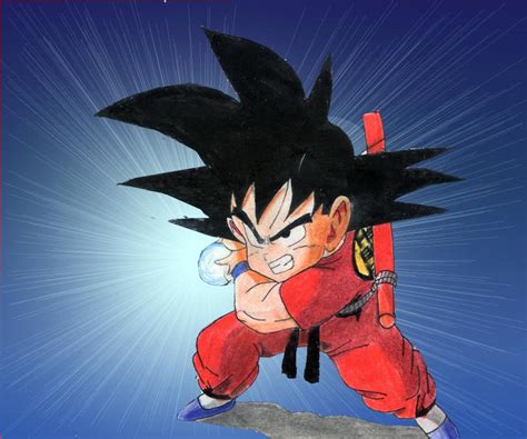 Kid Goku Colored By Misspsyb On Deviantart