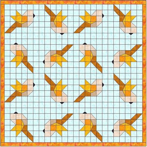 Bird Quilt 10 Inch Paper Piece Foundation Quilting Block Etsy Denmark