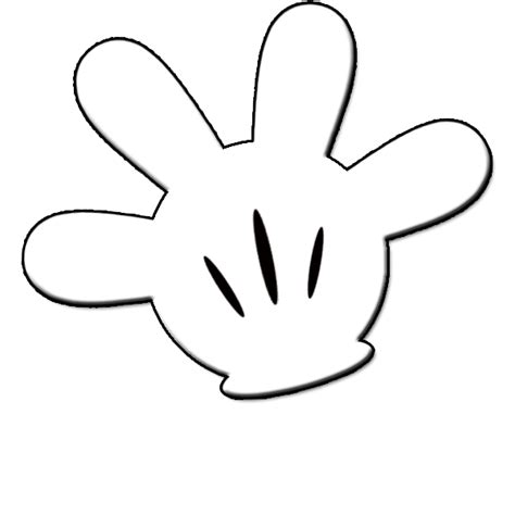 Free Printable Mickey Mouse Hand Template
