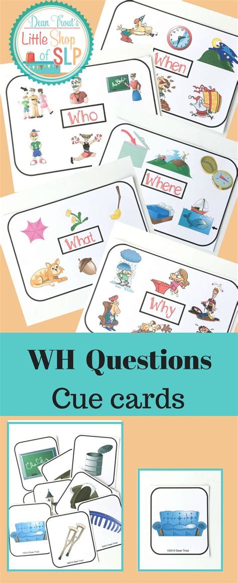 Asking And Answering Wh Questions Speech Therapy Wh Questions