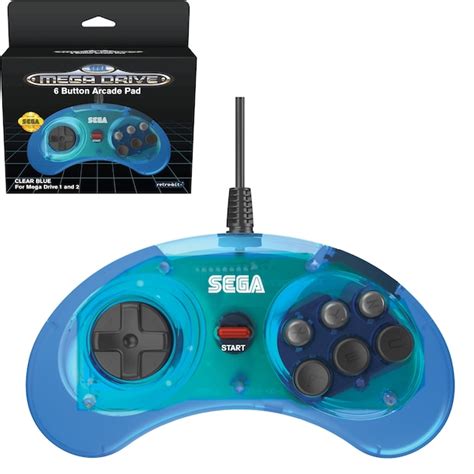 Retro Bit Sega Mega Drive 6 B Blue Cdon