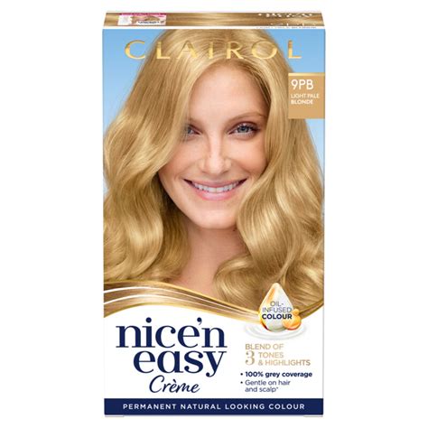 Buy Clairol Nicen Easy Hair Dye 9pb Light Pale Blonde 177ml