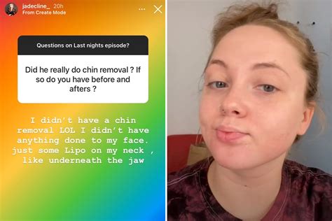 Teen Mom Jade Cline Admits She Got Liposuction On Her Neck After Fans Think Her Face Looks