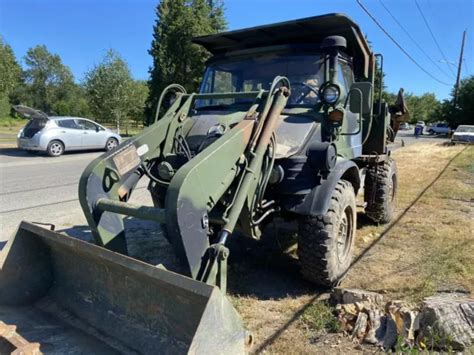 Freightliner Mercedes Unimog Flu419 Army Tractor Backhoe Loader Runs