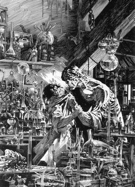 Frankenstein By Bernie Wrightson Illustration Art Bernie Wrightson