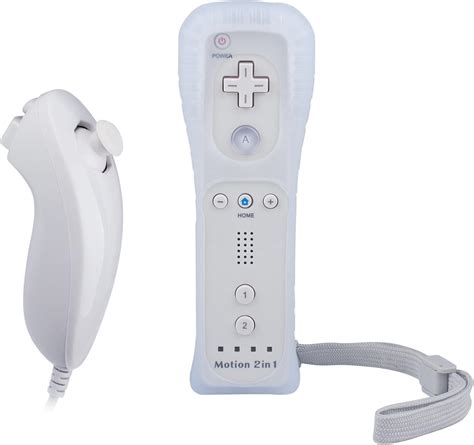 Wii Remote Controller With Nunchuck And Built In Motion