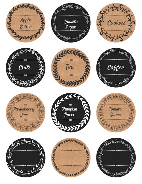 Free Printable Labels For Jars Use Them To Label Your Canning Jellies
