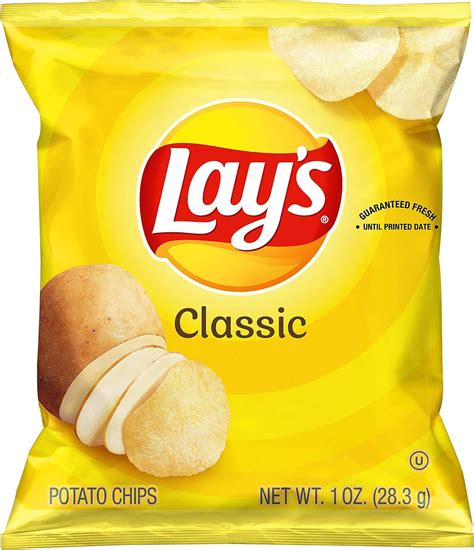 Lays Classic Potato Chips 1 Oz Pack Of 40 Au Grocery And Gourmet Food