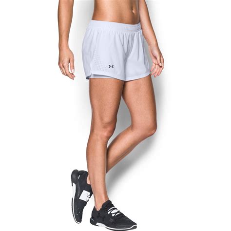 Lyst Under Armour Womens Ua Accelerate Split Shorts In White Save 41