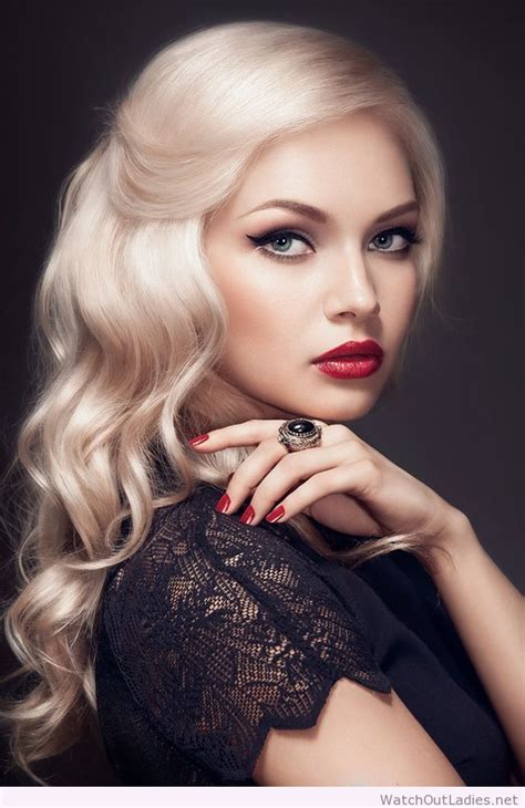 beautiful hair and make up this blonde color is gorgeous watch out ladies