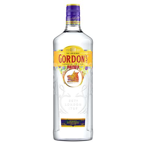 Gordons Ginebra Inglesa Tipo London Dry Gin Gordons Botella De 1 L