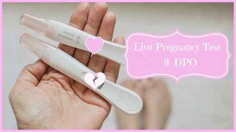 Live Pregnancy Testing 9 Dpo Cycle 2 Ttc Journey Youtube