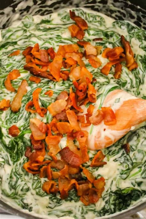 Easy Creamed Spinach With Bacon Is So Sinfully Good Youll Never Go