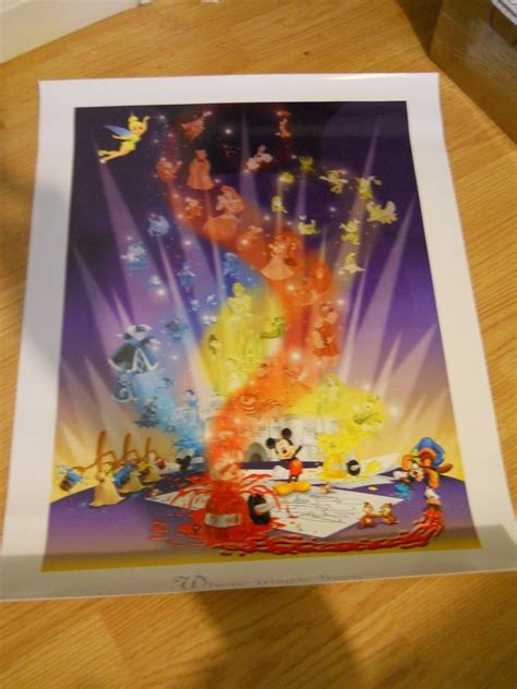 Walt Disney World Poster Where Magic Lives Antique Price Guide Details Page