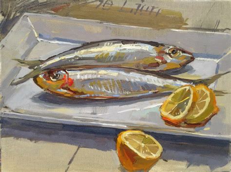 Haidee Jo Still Life Art Fish Painting Art
