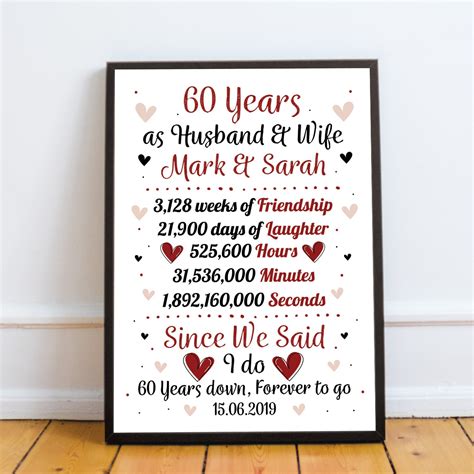 60th Wedding Anniversary 60th Wedding Anniversary Card Thirty Good