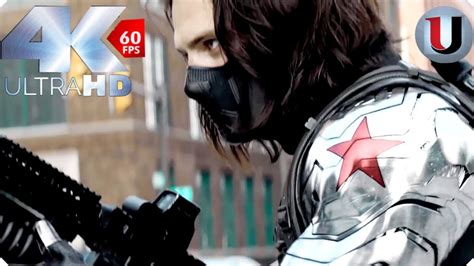 Captain America Vs The Winter Soldier Highway Fight Scene Movie